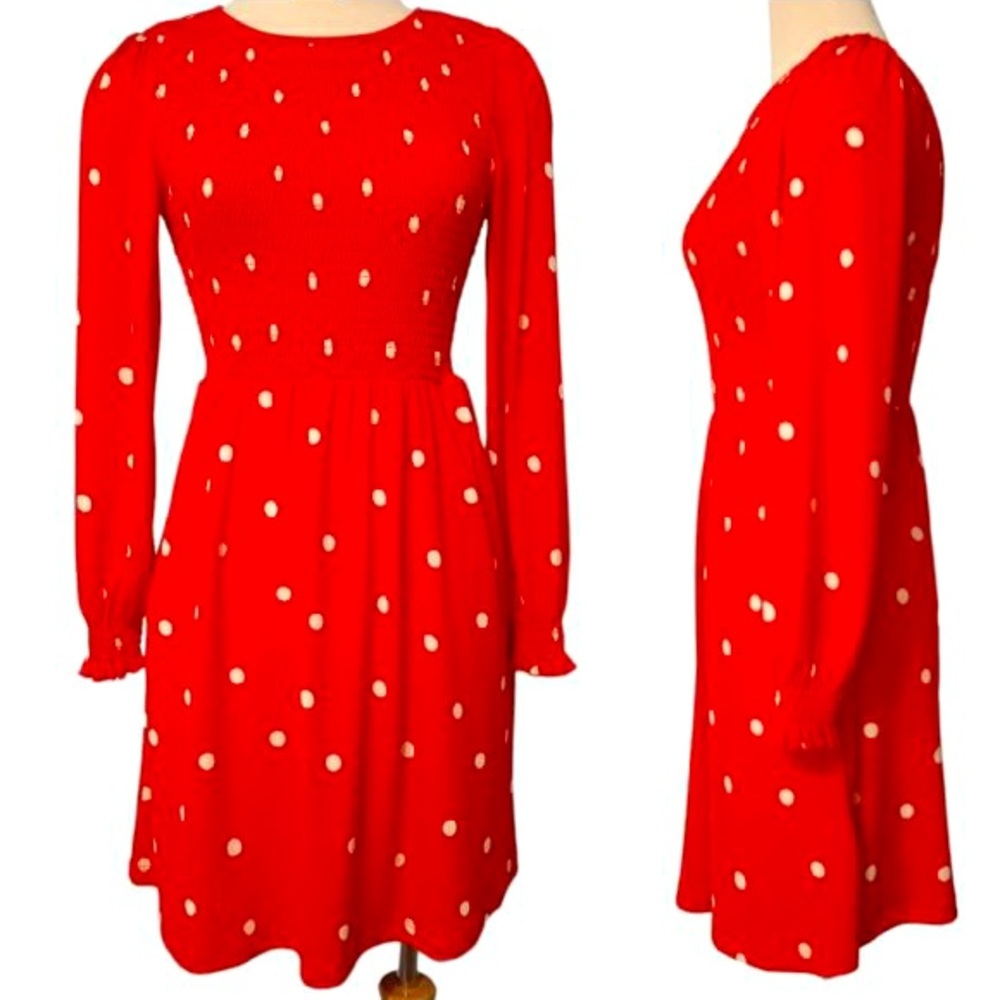 POPSUGAR Red & White Polka Dots Dress